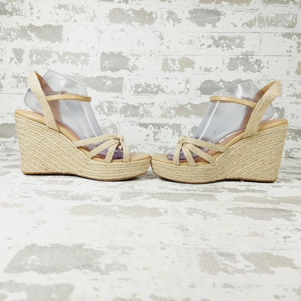 New MIA Womens Ashlee Strappy Slingback Wedge Sandals T64